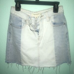 Pacsun Patched denim skirt